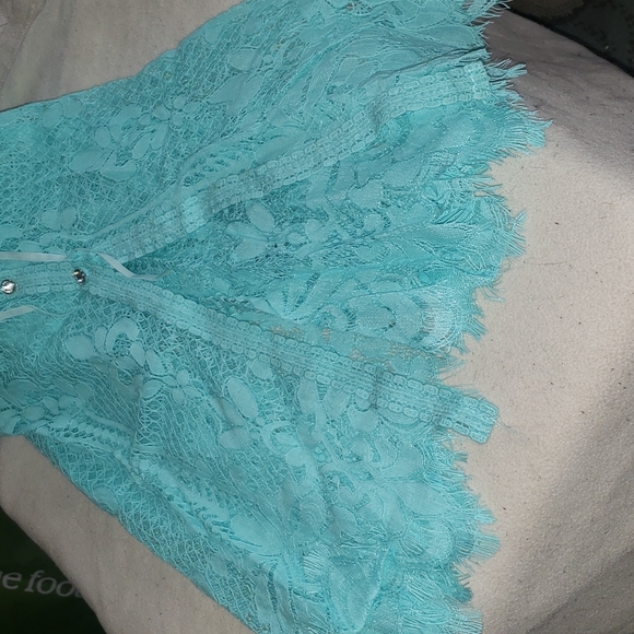 NWT Colleen Lopez lace bathing suit cover or tunic (comes with cami) - Picture 7 of 9
